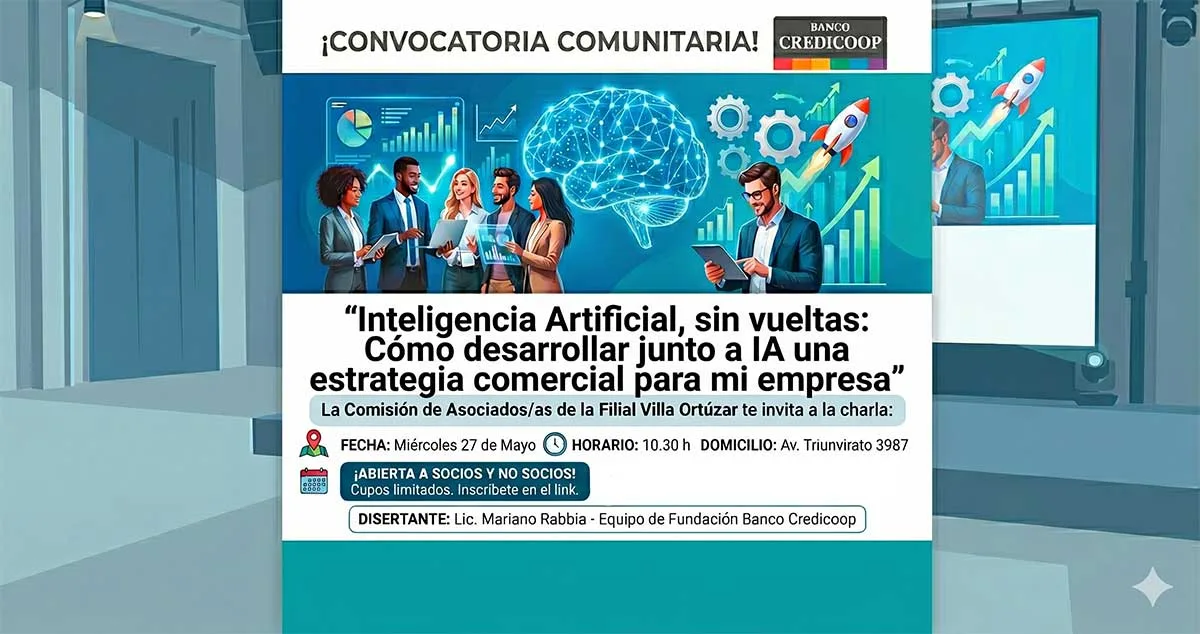Charla gratuita sobre inteligencia artificial y estrategia comercial para pymes