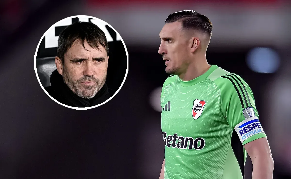 Coudet valoró la actitud de Armani durante su regreso tras la lesión en River