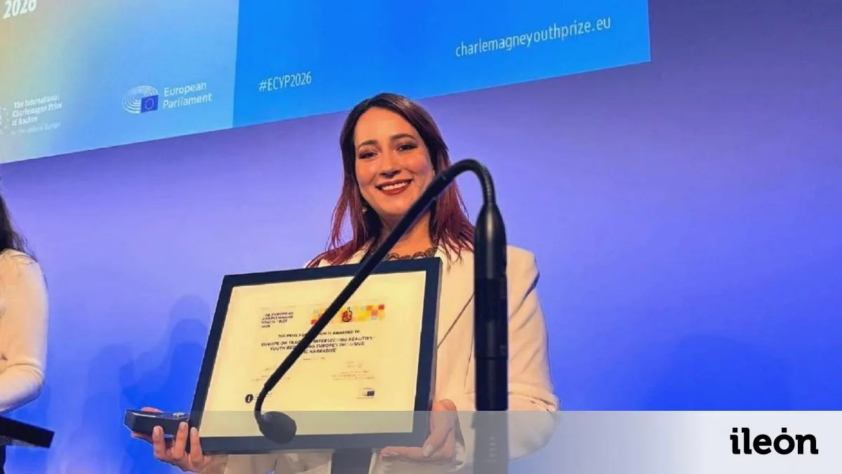 Daniela Orozco, estudiante de la ULE, recibe el Premio Europeo Carlomagno de la Juventud