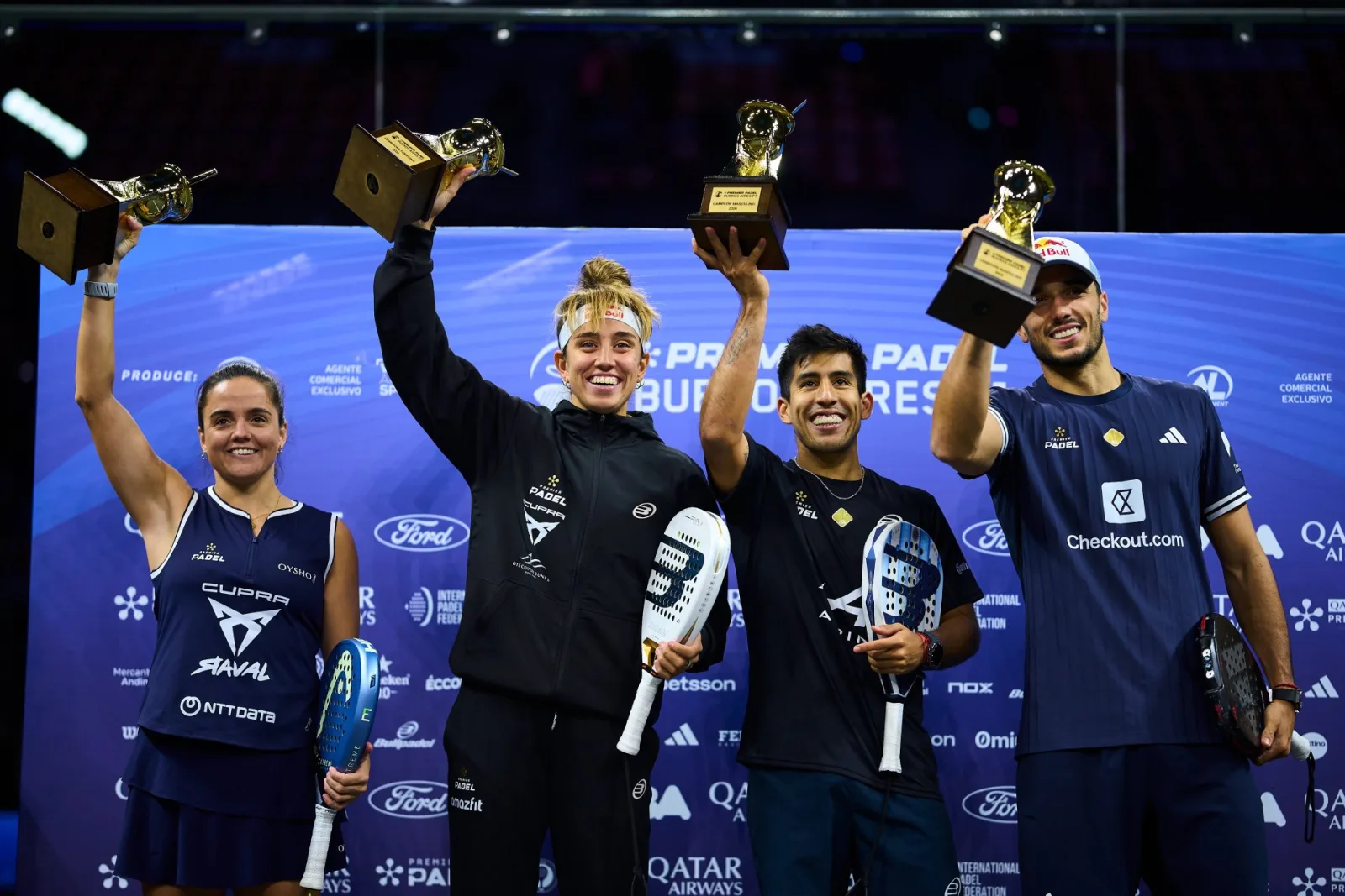 Distribución de premios en el Premier Padel de Buenos Aires 2026