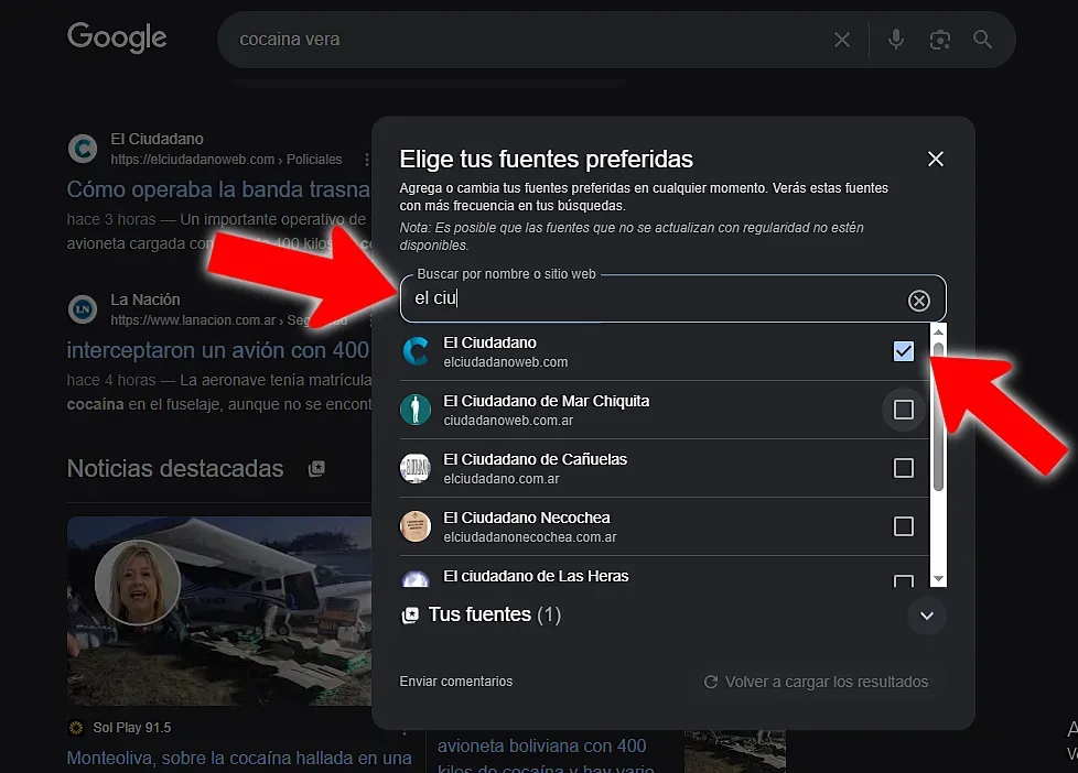 Google permite priorizar medios de comunicación y personalizar noticias destacadas