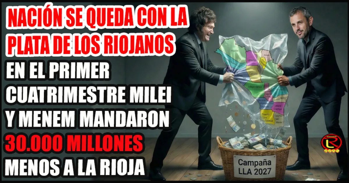 La Rioja registra una caída real superior al 6% en fondos nacionales durante el primer cuatrimestre