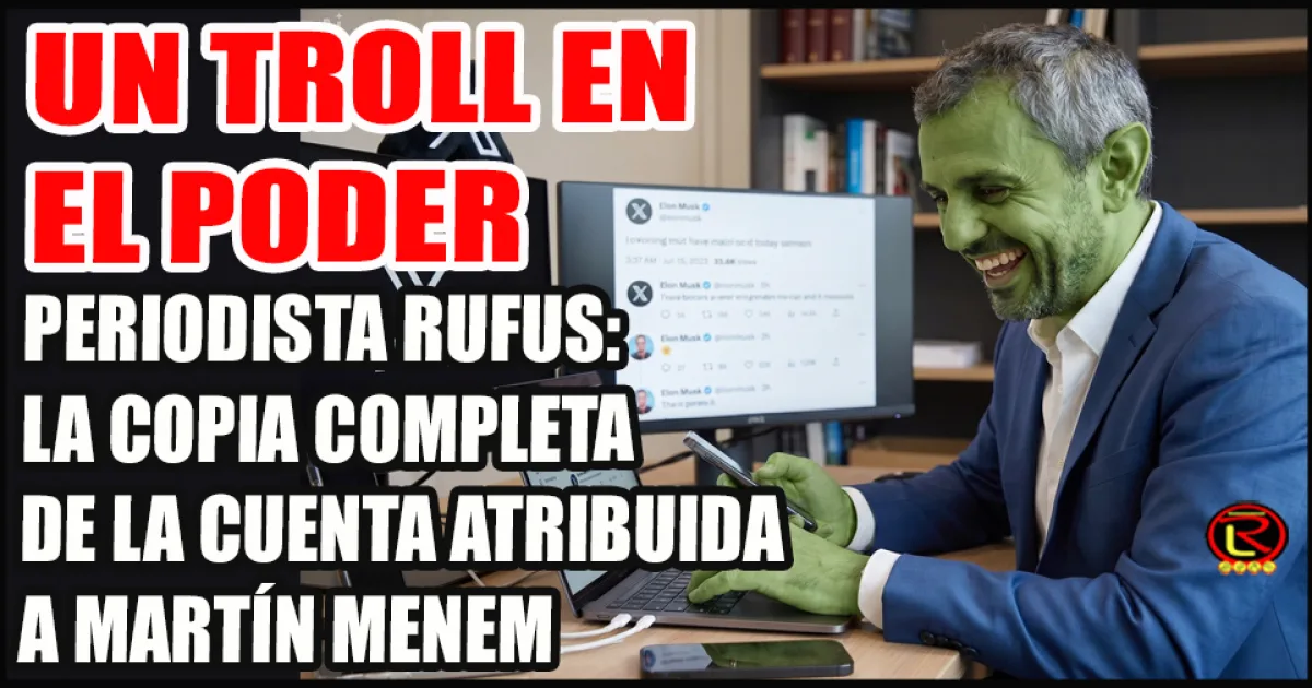 Revelan la vinculación entre Martín Menem y un perfil anónimo que generó polémica en redes