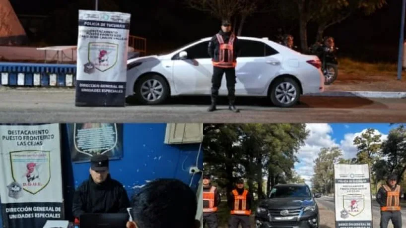 Secuestran dos vehículos y notifican a conductor por órdenes judiciales en controles fronterizos