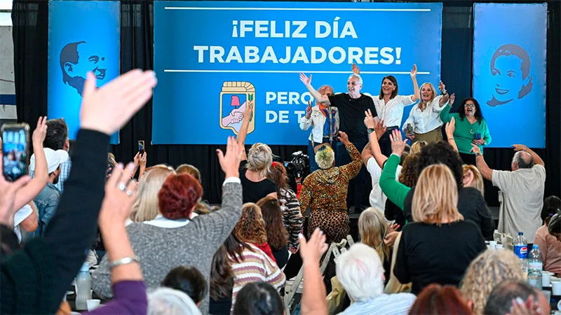 Zamora encabezó acto peronista en Tigre por el Día del Trabajador