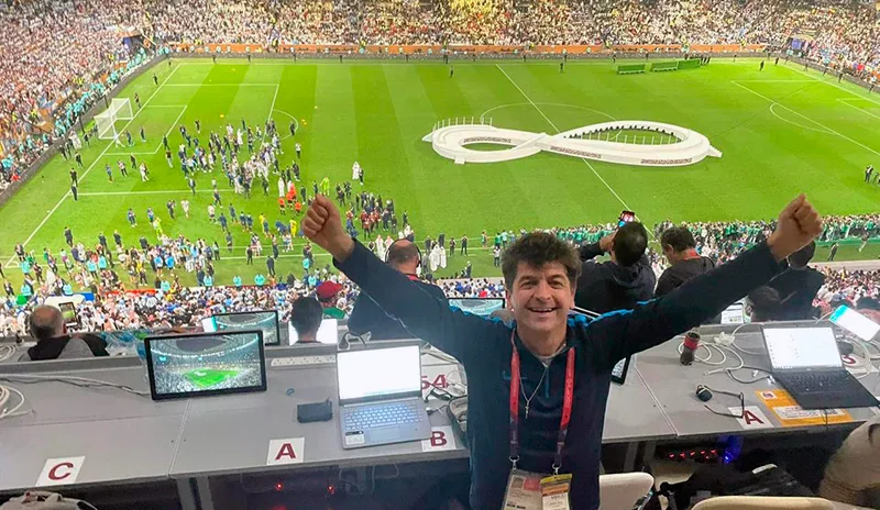 Fabricio Coller, único periodista pampeano acreditado por FIFA en el Mundial 2026