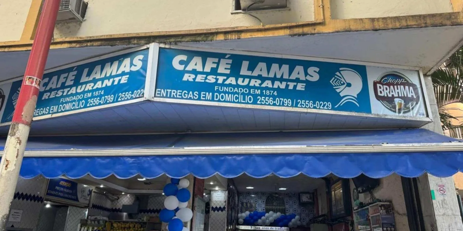 Incendio daña el histórico restaurante Café Lamas, emblemático de Río de Janeiro