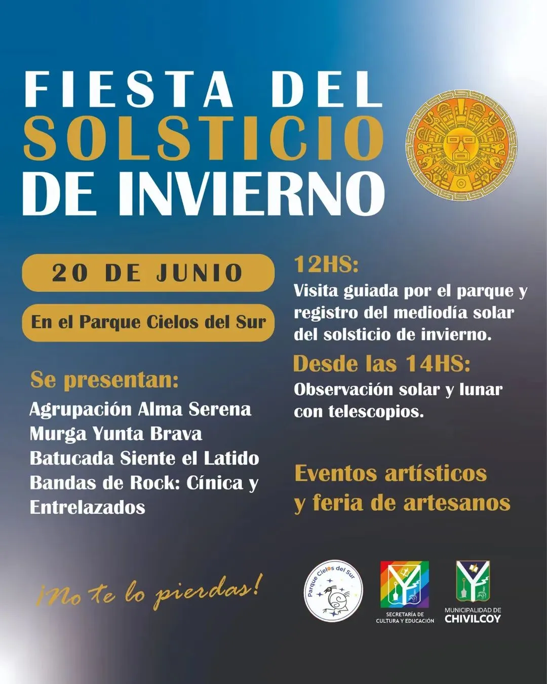 Jornada abierta en Parque Cielos del Sur para celebrar el solsticio de invierno con ciencia y arte