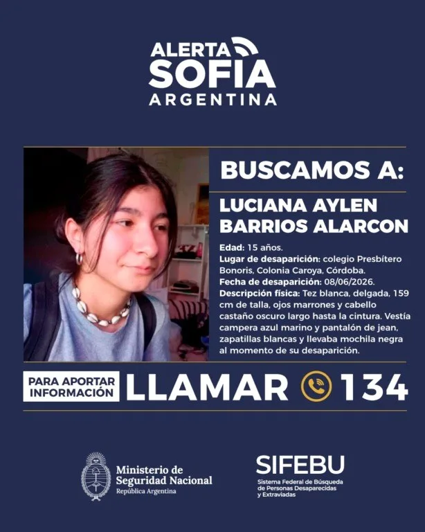 Refuerzan controles en Chaco para localizar a adolescente desaparecida en Córdoba