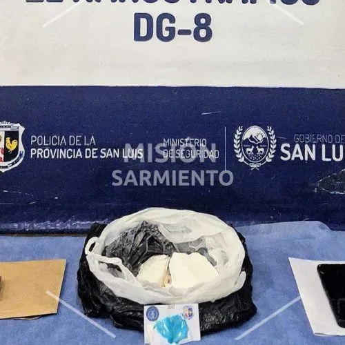Secuestran droga valuada en más de diez millones y detienen a un hombre en Villa Mercedes