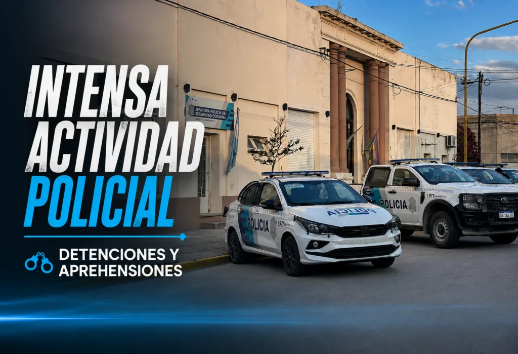 Serie de detenciones en Adolfo Gonzales Chaves tras operativos policiales recientes