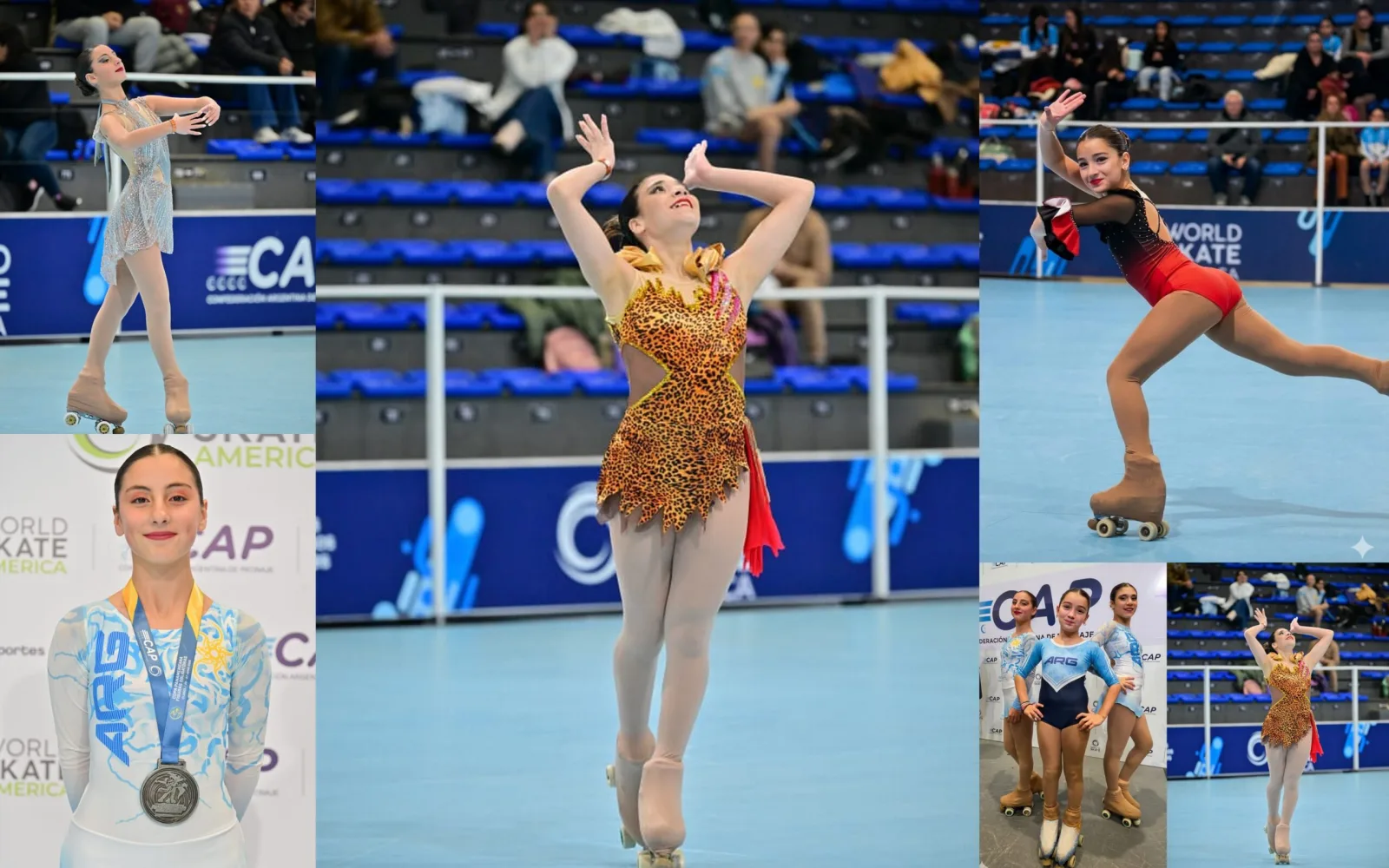 Tres patinadoras del Club Deportivo Independencia brillaron en el Panamericano de Patinaje Artístico