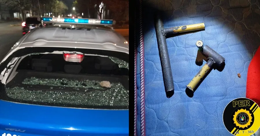 Detienen a un joven tras atacar con piedras a un patrullero y secuestrar un arma casera