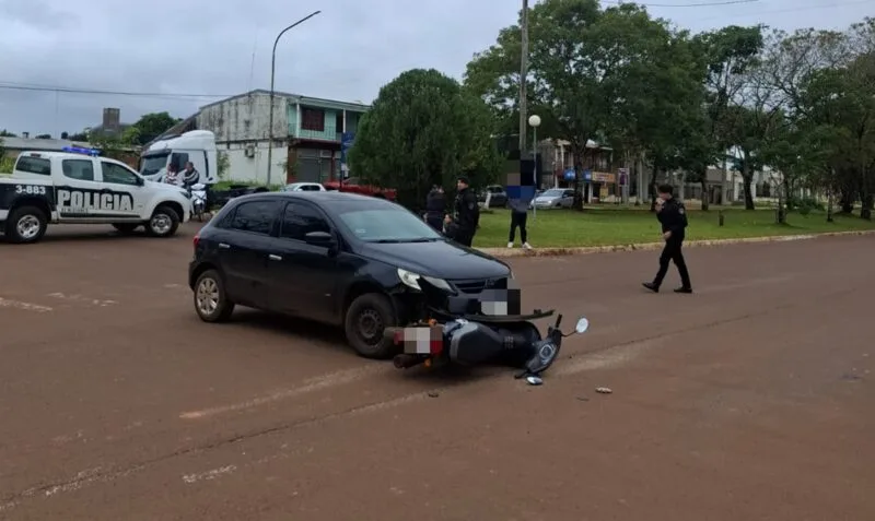 Joven motociclista sufrió traumatismo de cráneo tras choque con automóvil en San Javier