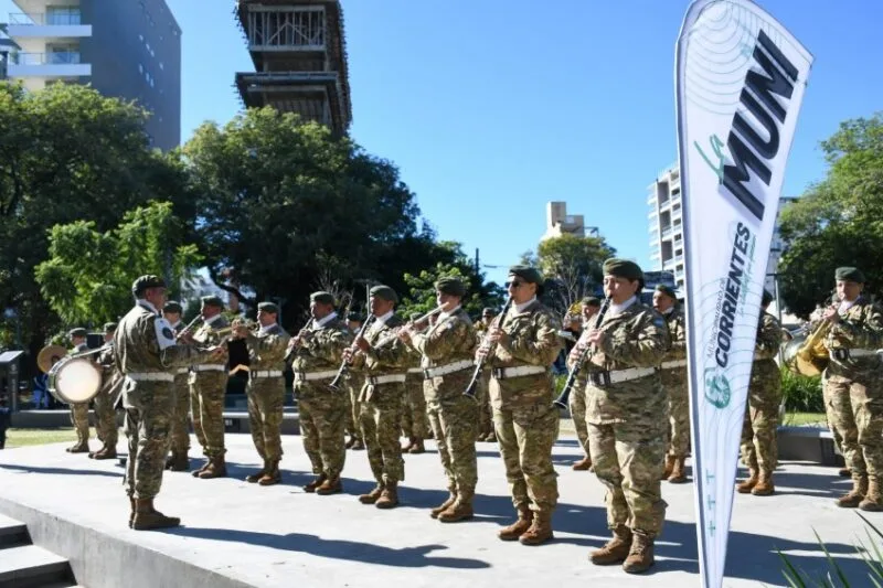 Se realiza el 1° Encuentro de Bandas Militares del Nordeste Argentino en Corrientes