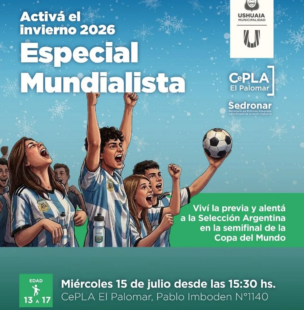 Ushuaia impulsa actividades gratuitas para adolescentes durante las vacaciones de invierno