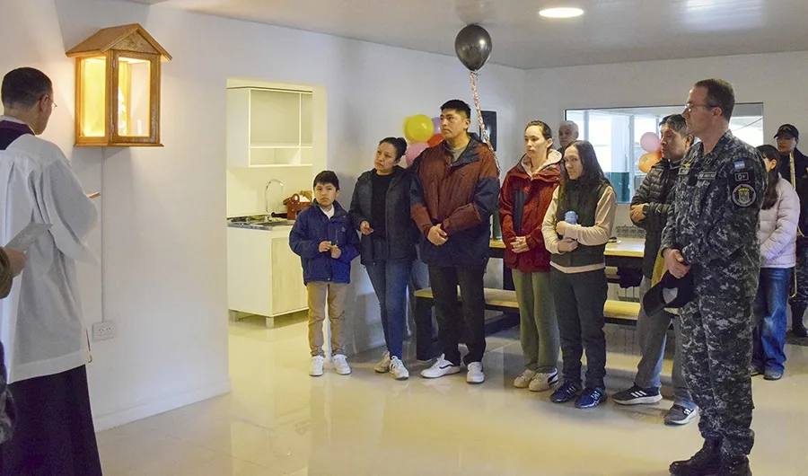 Inauguran salón “Stella Maris” en Ushuaia con participación naval y familiar