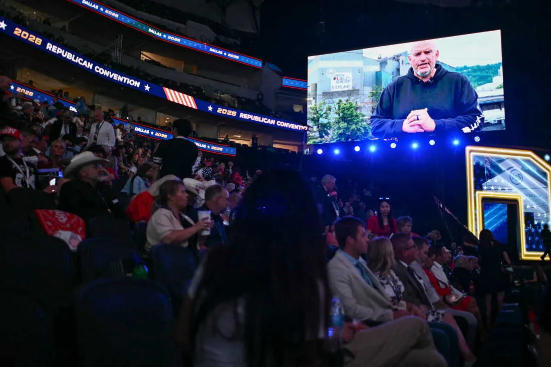 John Fetterman sorprende con un mensaje en video en la Convención Republicana