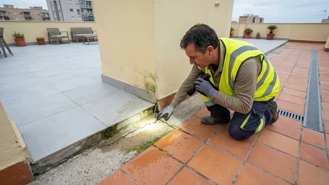 Problemas de impermeabilización causan goteras persistentes en terrazas tras reformas
