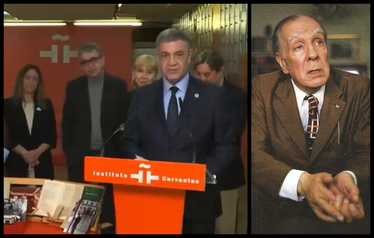 Jorge Macri cometió errores al mencionar a Borges en acto en Madrid que se volvió viral
